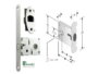 SERRATURA INFILARE GANCIO G500T 021 Q8+NICCHIA 16x160 ENTRATA 50 VARIE FINITURE
