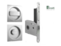 Maniglia Incasso Quadra Porta Scorrevole modello Easy TQN.8 d.60x60/48 con Nottolino+G500T Serratura E50 varie finiture | Bonaiti - immagine 2