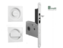 Maniglia Incasso Quadra Porta Scorrevole modello Easy TQN.8 d.60x60/48 con Nottolino+G500T Serratura E50 varie finiture | Bonaiti - immagine 4