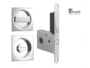 Maniglia Incasso Quadra Porta Scorrevole modello Easy TQN.8 d.60x60/48 con Nottolino+G500T Serratura E50 varie finiture | Bonaiti - immagine 3
