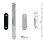 Distanziale Magnetico Invisibile Dm3 mm.82x22x15h+Piastra Mediana mm.196x18 Abs Varie Finiture |  Bonaiti