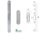Distanziale Magnetico Invisibile Dm3 mm.82x22x15h+Piastra Mediana mm.196x18 Abs Varie Finiture |  Bonaiti - immagine 2