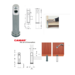 Livellatore Centrospalla Regolabile d.14 mm.0-25 H70-80 Zincato  Camar