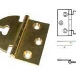 Cerniera Regolabile Mezzo Collo Ottone Satinato 40x40  Casati & Sironi