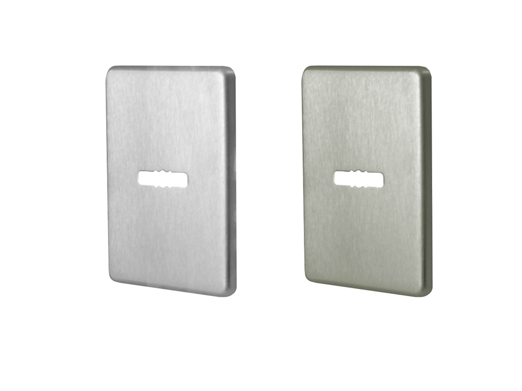 citb113dm2xx.png Bocchetta Rettangolare Doppia Mappa mm.62x78x4h varie finiture Comit - immagine 1