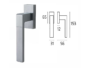 Maniglia per Finestra Dk Biblo Movimento 4 Scatti Metallo Quadro D.7x35mm varie finiture | Comit - immagine 3