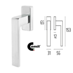 Maniglia per Finestra Dk Biblo Movimento 4 Scatti Metallo Quadro D.7x35mm varie finiture | Comit
