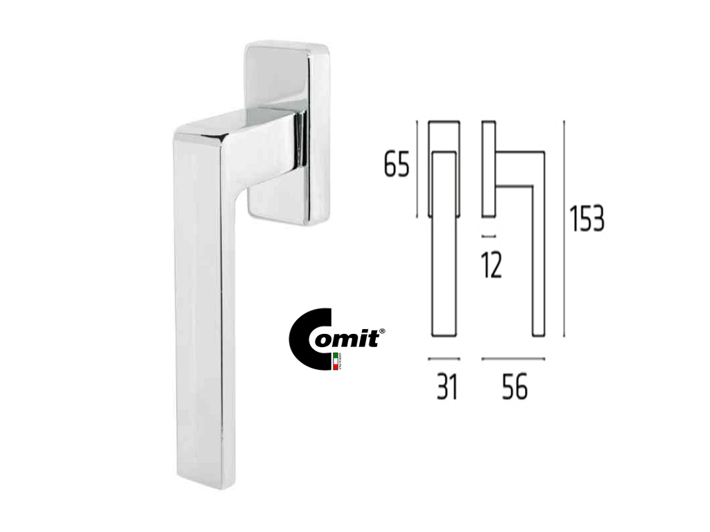 citbibdk03z2ac.png Maniglia per Finestra Dk Biblo Movimento 4 Scatti Metallo Quadro D.7x35mm varie finiture | Comit - immagine 1