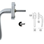 Maniglia per Finestra dk Goccia Movimento 4 Scatti Metallo Quadro d.7x35mm | Comit
