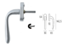 Maniglia per Finestra dk Goccia Movimento 4 Scatti Metallo Quadro d.7x35mm | Comit
