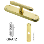 Cremonese Goccia Placca CR02 mm.170x38 Varie Finiture