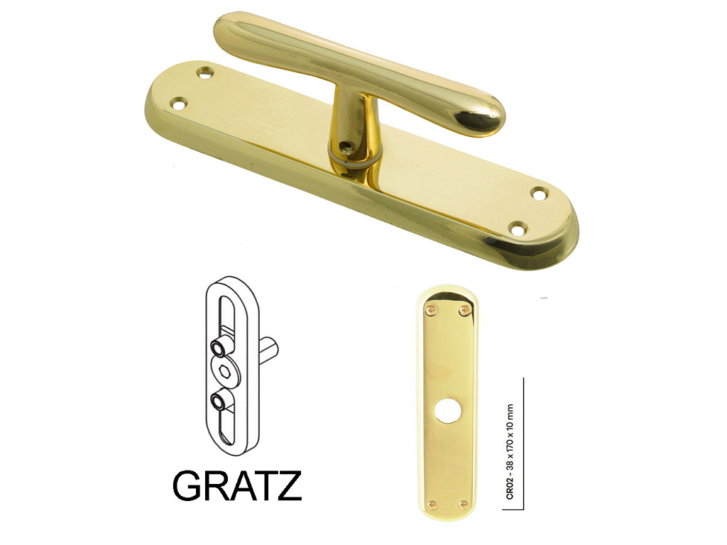 citgocmrtcr02c01031x.png Cremonese Goccia Placca CR02 mm.170x38 Varie Finiture - immagine 1