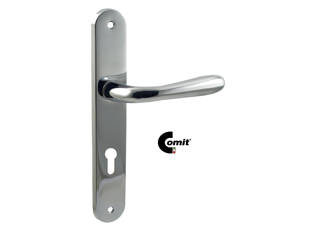 citgocpl08py85z2ac.png Maniglia Goccia 8x85 Yale Placca PL08 mm.252x42 Varie Finiture | Comit - immagine 1