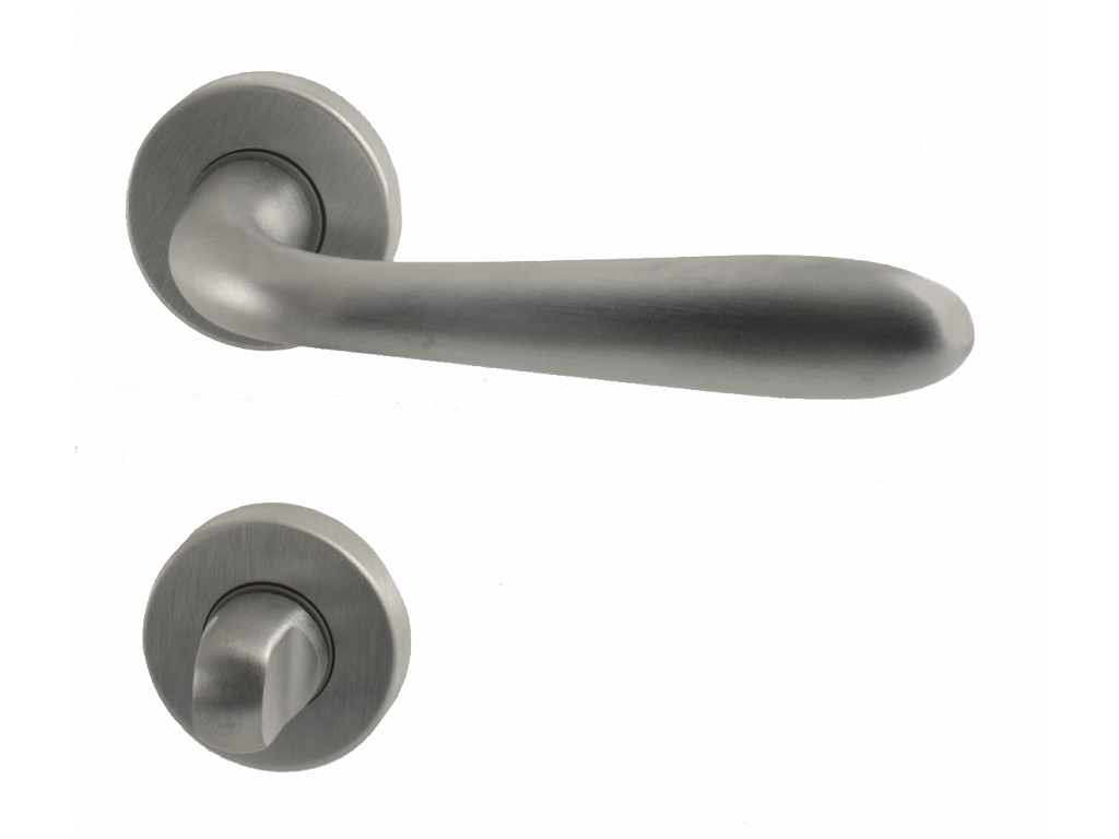 citgocro01w01z2b.png Maniglia Goccia Rosetta Tonda d.45x9h wc Nottolino W01 Z2B - Cromo Satinato | Comit - immagine 1