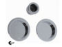 Maniglia Incasso Tonda Porta Scorrevole modello K101CT02 d.57/48 Senza Foro Chiave varie finiture  Comit - immagine 5