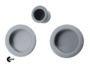 Maniglia Incasso Tonda Porta Scorrevole modello K101CT02 d.57/48 Senza Foro Chiave varie finiture  Comit - immagine 3
