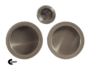 Maniglia Incasso Tonda Porta Scorrevole modello K101CT02 d.57/48 Senza Foro Chiave varie finiture  Comit - immagine 4