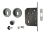 Maniglia Incasso Porta Scorrevole Modello NIC101 Tondo con Foro Chiave D.57/48 E50 + Serratura varie finiture  Comit - immagine 3
