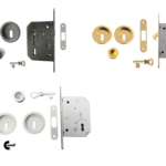 Maniglia Incasso Porta Scorrevole Modello NIC101 Tondo con Foro Chiave D.57/48 E50 + Serratura varie finiture  Comit