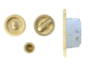 Maniglia Incasso Tonda Porta Scorrevole modello K101N01T d.57/48 con Nottolino+Serratura E50 varie finiture | Comit - immagine 8