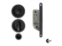 Maniglia Incasso Tonda Porta Scorrevole modello K101N01T d.57/48 con Nottolino+Serratura E50 varie finiture | Comit - immagine 7