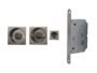 Maniglia Incasso Quadra Porta Scorrevole modello K302N01T d.53x53/48 con Nottolino+Serratura E50 varie finiture | Comit - immagine 8