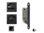 Maniglia Incasso Quadra Porta Scorrevole modello K302N01T d.53x53/48 con Nottolino+Serratura E50 varie finiture | Comit - immagine 7
