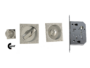 Maniglia Incasso Quadra Porta Scorrevole modello K302N01T d.53x53/48 con Nottolino+Serratura E50 varie finiture | Comit - immagine 5