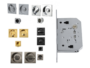 Maniglia Incasso Quadra Porta Scorrevole modello K302N01T d.53x53/48 con Nottolino+Serratura E50 varie finiture | Comit