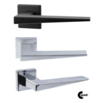 Maniglia Philip Rosetta Quadra D.50x50x4h Bocchetta Foro Chiave varie finiture  Comit