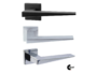 Maniglia Philip Rosetta Quadra D.50x50x4h Bocchetta Foro Chiave varie finiture  Comit