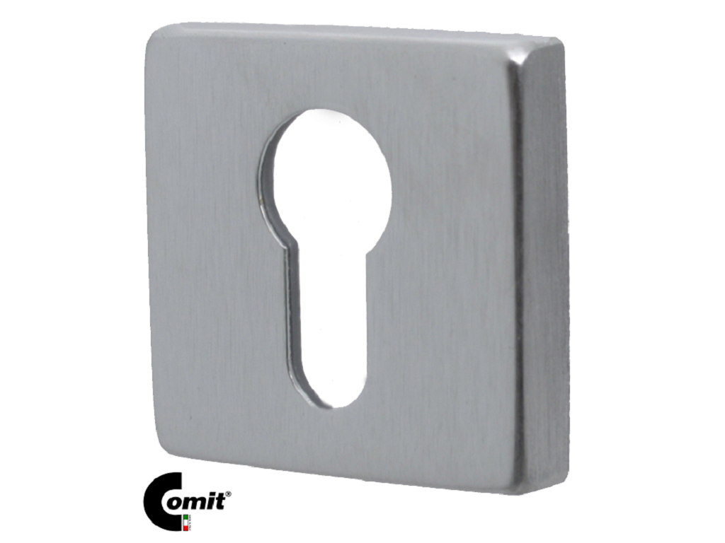 citro61yz2bc.png Bocchetta Quadra Foro Yale per Cilindro Europeo d.50x50x10h varie finiture Comit - immagine 1