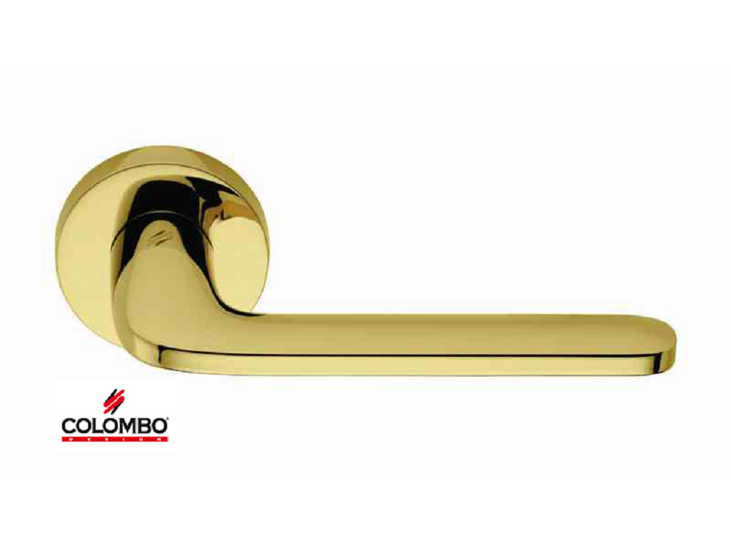 clmid41rolc.png MANIGLIA ROBOQUATTRO ROSETTA TONDA DA 50x10 mm. FORO CHIAVE prodotta da COLOMBO - immagine 1