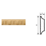 CORNICE LEGNO RAMINO asta cm.244 H.16x6L-H.25x6L prdootta da COF