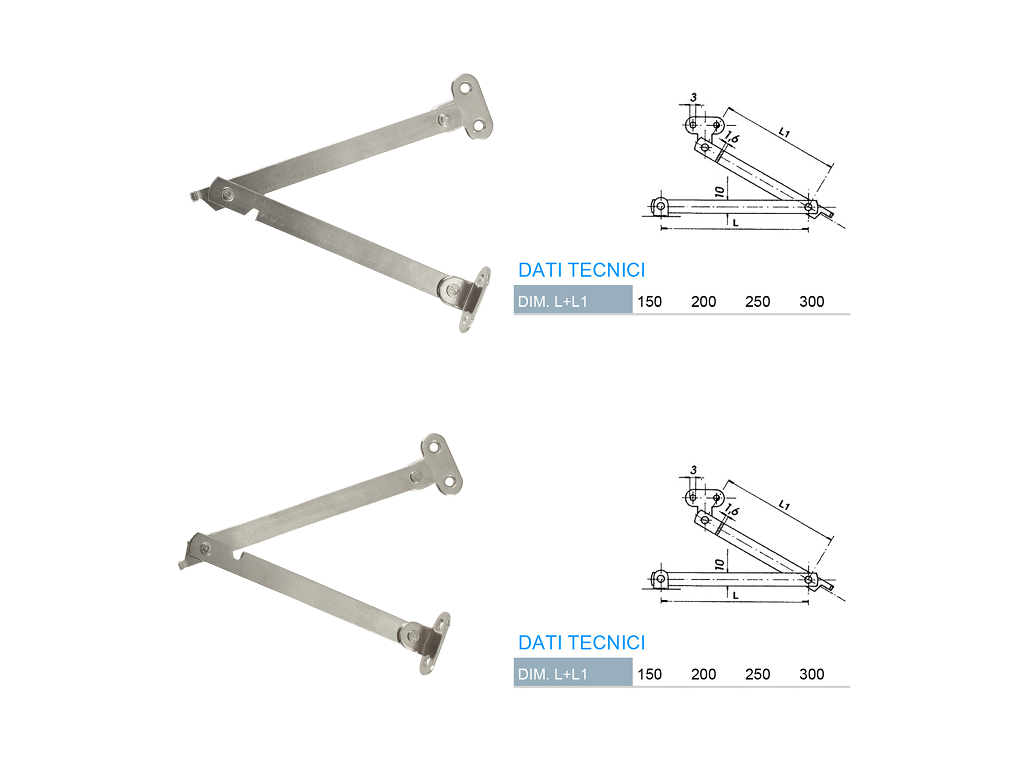 cof055030x15008.png ASTA SNODATA CON FERMO TIPO LEGGERO mm.150 NICHELATO DX-SX - immagine 1