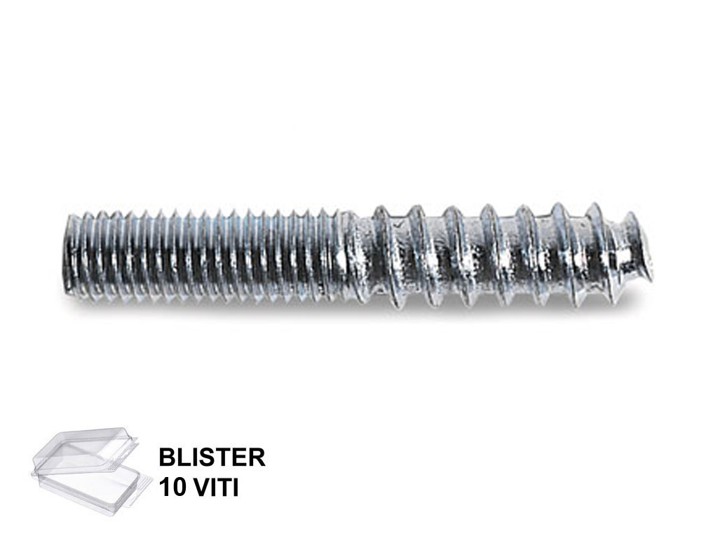 cofbls060040.png VITE RULLATA DOPPIO FILETTO METRICO/LEGNO FERRO ZINCATO IN BLISTER DA PEZZI 10 4MA VARIE LUNGHEZZE - immagine 1