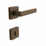 Maniglia Due Q Serie Mood Rosetta Quadra d.52x52x10h Bocchetta Foro Chiave varie finiture  Colombo Design