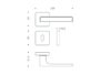 Maniglia Due Q Serie Mood Rosetta Quadra d.52x52x10h Bocchetta Foro Chiave varie finiture  Colombo Design - immagine 14