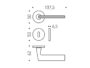 Maniglia Laconica Rosetta Tonda d.50x6,5h Bocchetta Foro Chiave varie finiture   Colombo Design - immagine 4