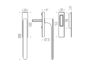 Maniglia per Alzante Scorrevole One Q serie Mood Maniglia Incasso Cieca RAL8019 Goffrato  Colombo Design - immagine 2