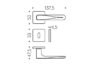 Maniglia Robot6 S Rosetta Quadra d.50x50x6,5h Bocchetta Foro Chiave varie finiture  Colombo Design - immagine 6
