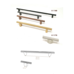 Maniglietta Mobile Interasse 320 mm.370x10x28h varie Finiture | Citterio Giulio
