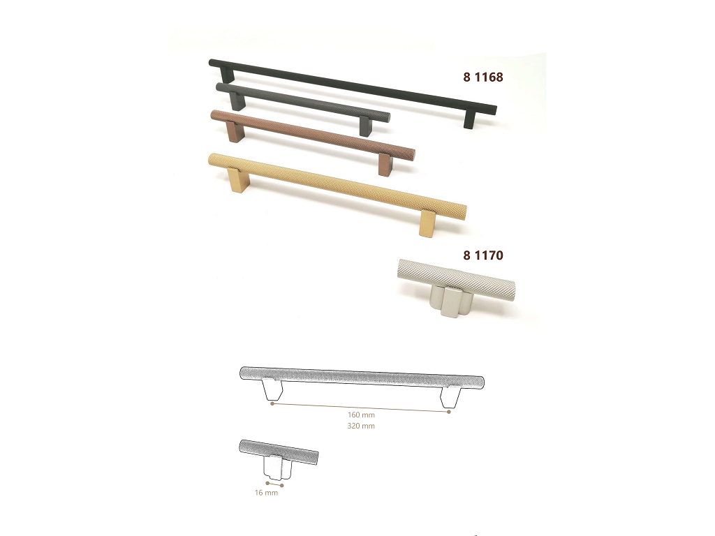 crg81168xx.png Maniglietta Mobile Interasse 320 mm.370x10x28h varie Finiture | Citterio Giulio - immagine 1