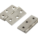 Cerniera Fresata Mezzo Collo mm.40x35 Ottone Nichel Satinato | Casati & Sironi