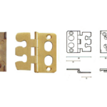 Cerniera Regolabile Mezzo Collo + Basetta Ottone Satinato 40x40  Casati & Sironi
