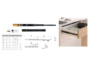 GUIDE CON SFERE PER CASSETTO ESTRAZIONE TOTALE SOFT 45x12,7h PORTATA kg.35 NERO VARIE LUNGHEZZE | EMUCA