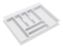 Vassoio Portaposate per Cassetto modello Optima Bianco Ral 9003 varie misure  Emuca