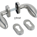 Pomoli Girevoli Ovale 320 Rosetta Ovale Coprivite d.32x62h Bocchetta Foro Yale per Cilindro Europeo AISI304 Inox Satinato | Fimet Maniglie