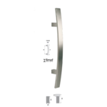 Maniglione Florida 40x10mm  AISI304 Inox Satinato arie finiture | Fimet Maniglie