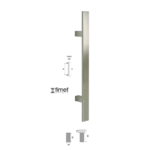 Maniglione Colorado 40x10mm AISI304 Inox Satinato varie lunghezze | FIMET MANIGLIE